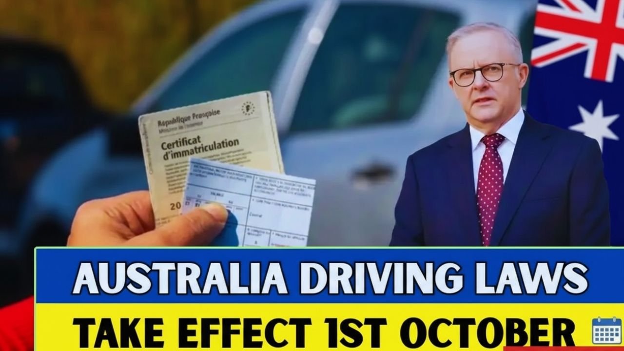 Australia Driving Laws Update 1 October 2025