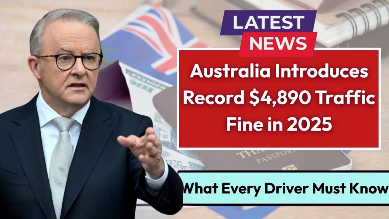 Australia’s New $4,890 Traffic Fine in 2025 Everything Drivers Must Know