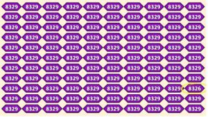 Can You Spot 8326 Hidden Among 8329s in Just 9 Seconds? Test Your Brain!