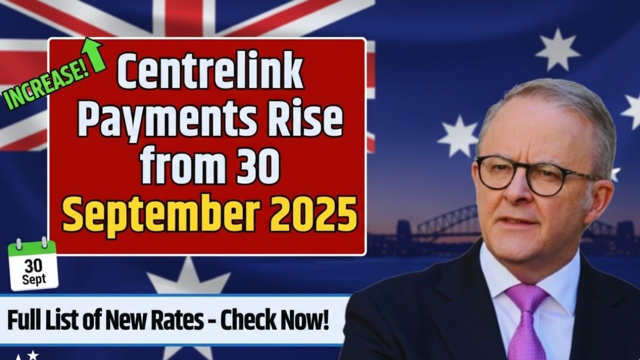 Centrelink Payments Rise from 30 September 2025