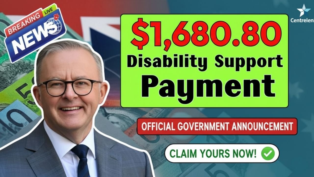 Disability Support Pension $1,680.80 in 2025